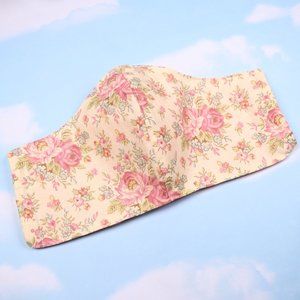 Yellow Floral Face Mask Pocket Size M